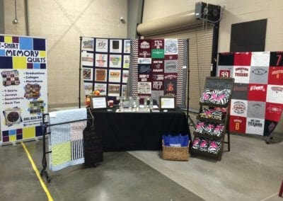 T-Shirt Memory Quilts at a Craft Show