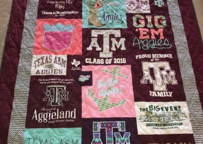 T-Shirt Quilt Images - Pictures of T-Shirt Quilts Gallery - T-Shirt Memory Quilts - Houston, TX