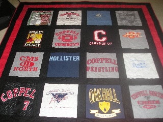 T-Shirt Quilt #1 Best T-Shirt Memory Quilts